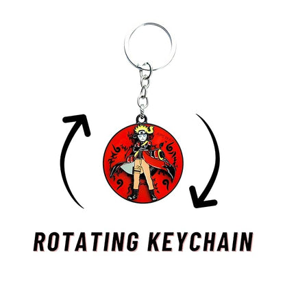 Naruto in Sage Mode – Rotating Metal Keychain